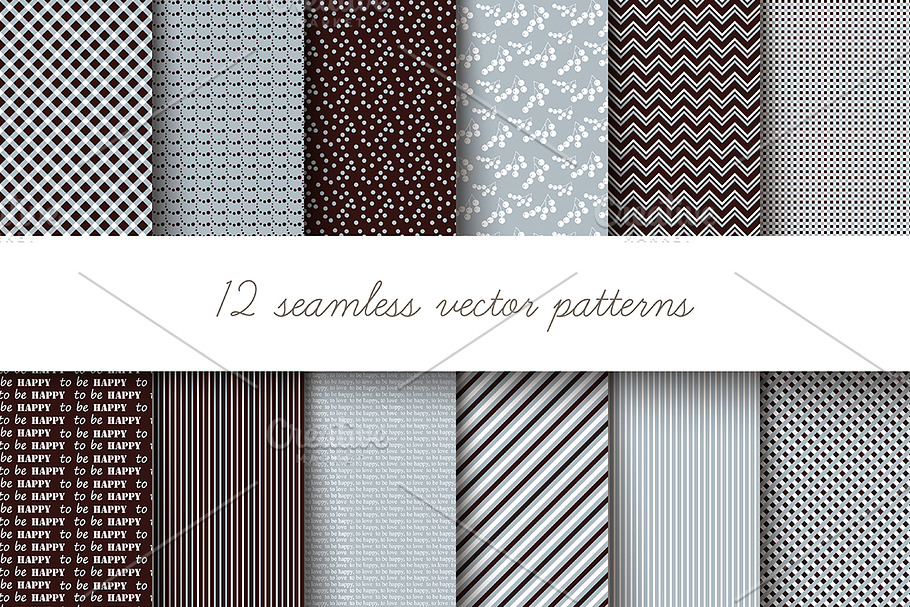 Seamless vector patterns in Patterns - product preview 8