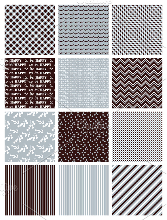 Seamless vector patterns in Patterns - product preview 1