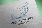 Cloud Pixelate Logo