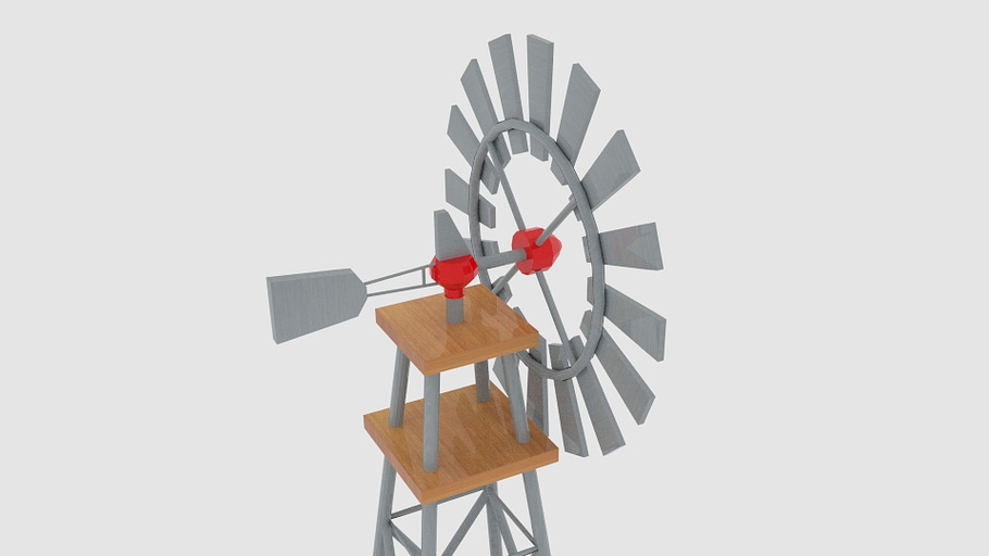 Wind Pump Nevadan Dessert in Architecture - product preview 2