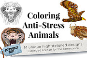 Coloring Anti-Stress animals