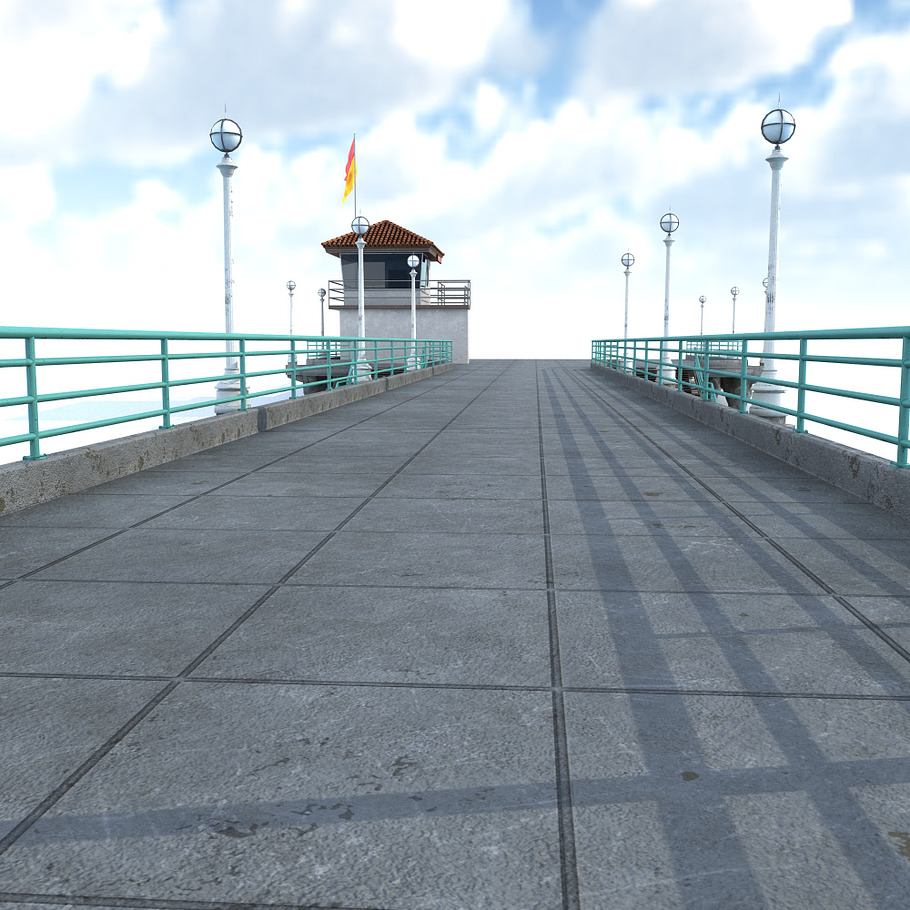 Manhattan Beach Pier in Architecture - product preview 3