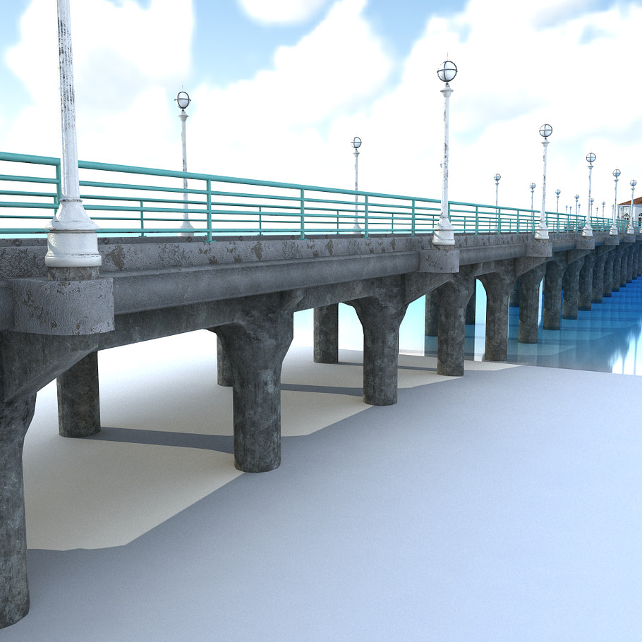 Manhattan Beach Pier in Architecture - product preview 5