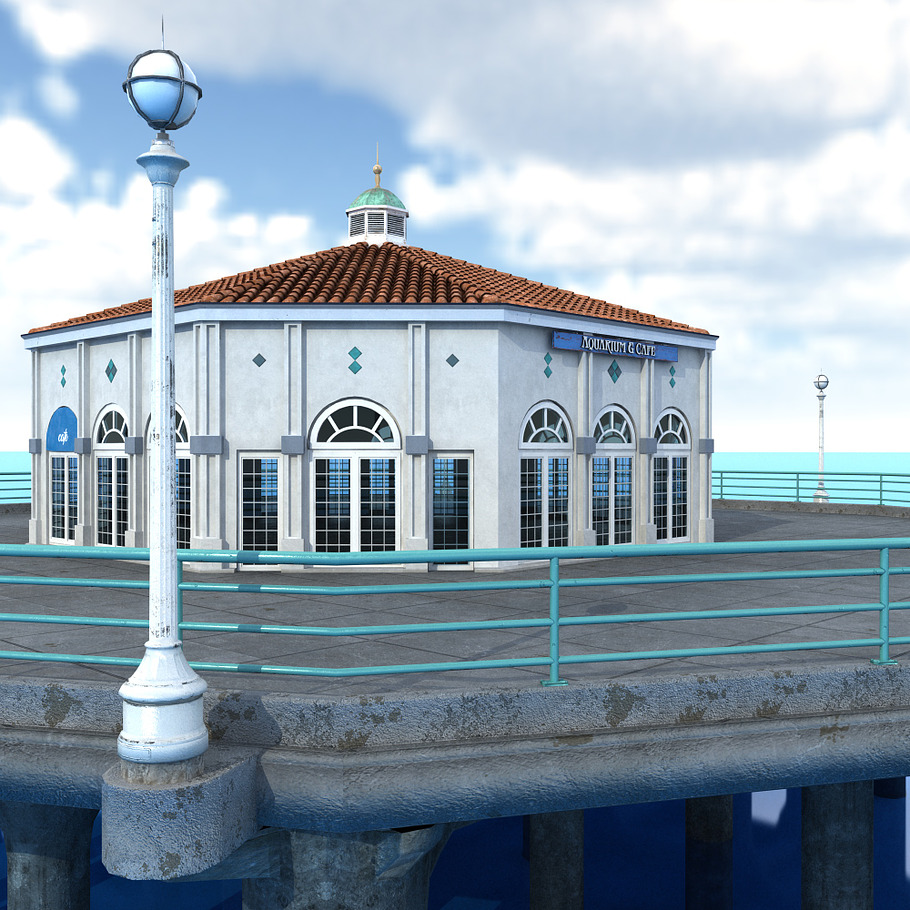 Manhattan Beach Pier in Architecture - product preview 15