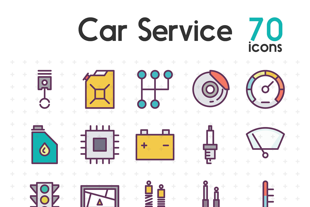 Car Service in Car Icons - product preview 8