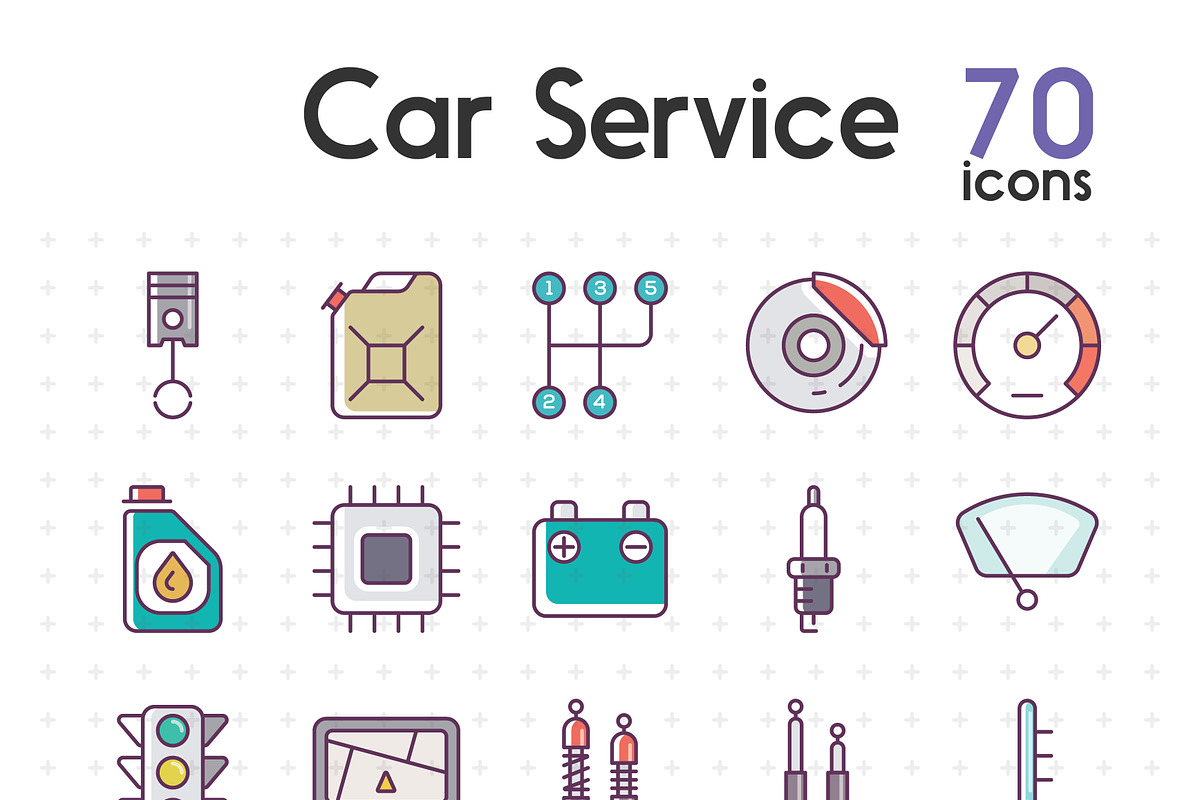 Car Service  in Car Icons - product preview 8