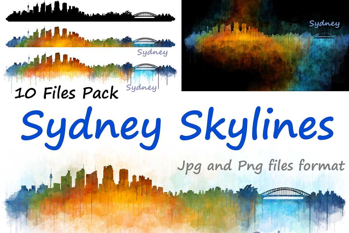 10xFiles Pack Sydney Skylines in Illustrations - product preview 8