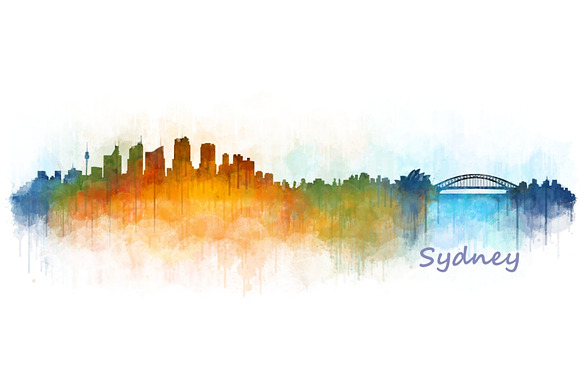10xFiles Pack Sydney Skylines in Illustrations - product preview 2