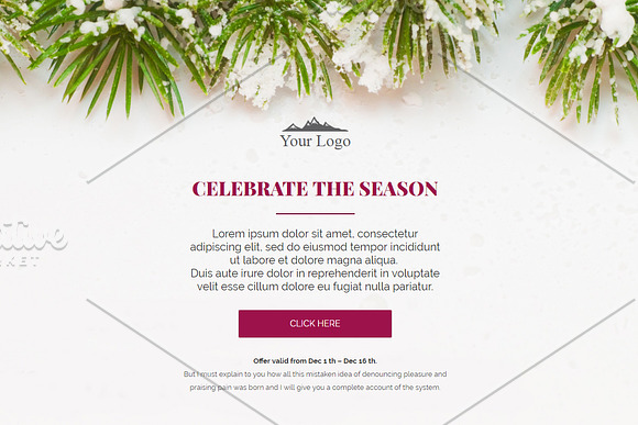 3 Winter Email Templates Pack in Mailchimp Templates - product preview 3