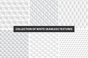 Decorative white seamless textures