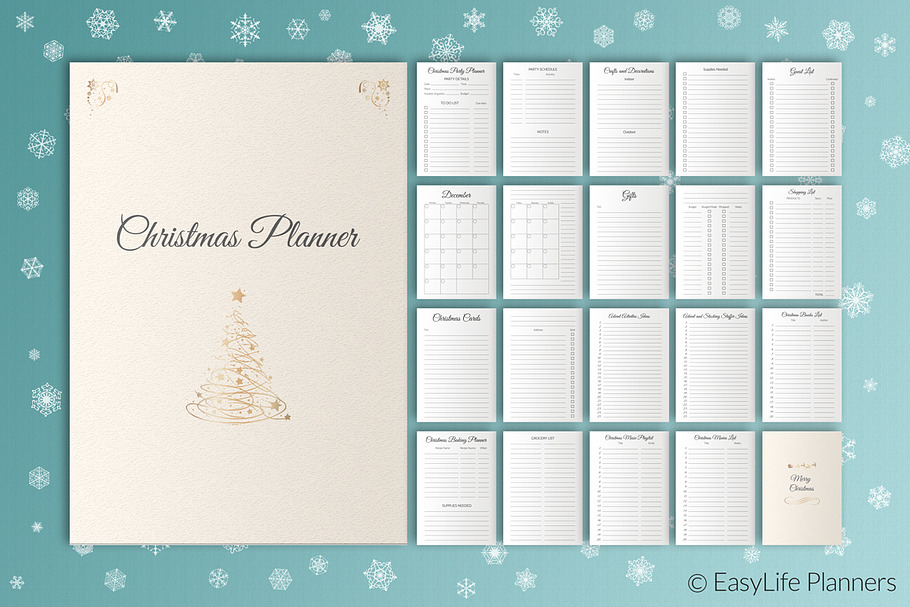 Christmas Planner A5 Printable PDF