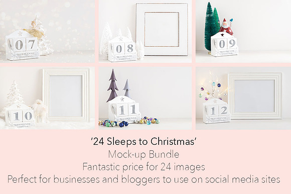 24 Christmas styled mockup images in Print Mockups - product preview 1