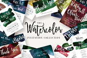 Watercolor Invitation Collection