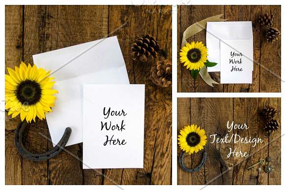 Rustic Sunflower Mockup Bundle in Product Mockups - product preview 4