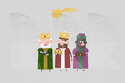 3d ilustration. 3 Magic Kings