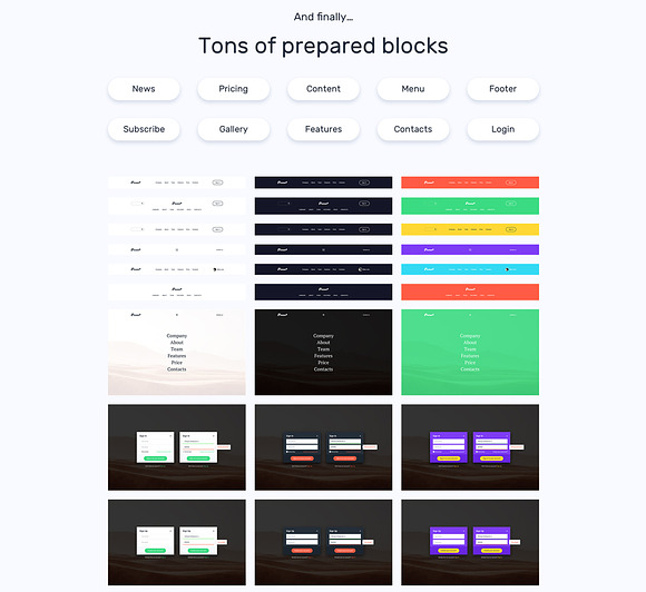 80% sale. Picasso Landing UI Kit in UI Kits and Libraries - product preview 4