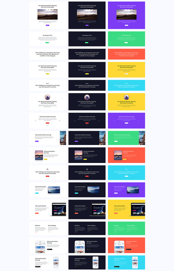 80% sale. Picasso Landing UI Kit in UI Kits and Libraries - product preview 5