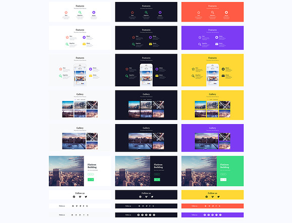 80% sale. Picasso Landing UI Kit in UI Kits and Libraries - product preview 8