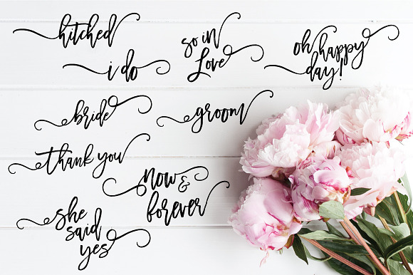 Wedding Text Overlays in Objects - product preview 3