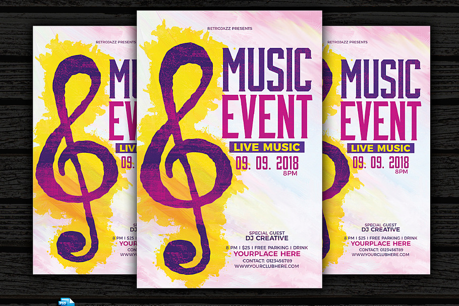 Music Event Flyer in Flyer Templates - product preview 8