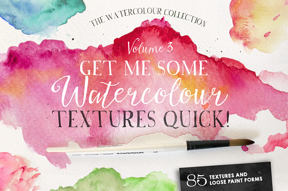Give Me Watercolour Textures Quick! in Textures - product preview 1