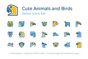125+ Animals and Birds Vector Icons