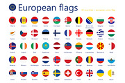 European country flags+UEFA