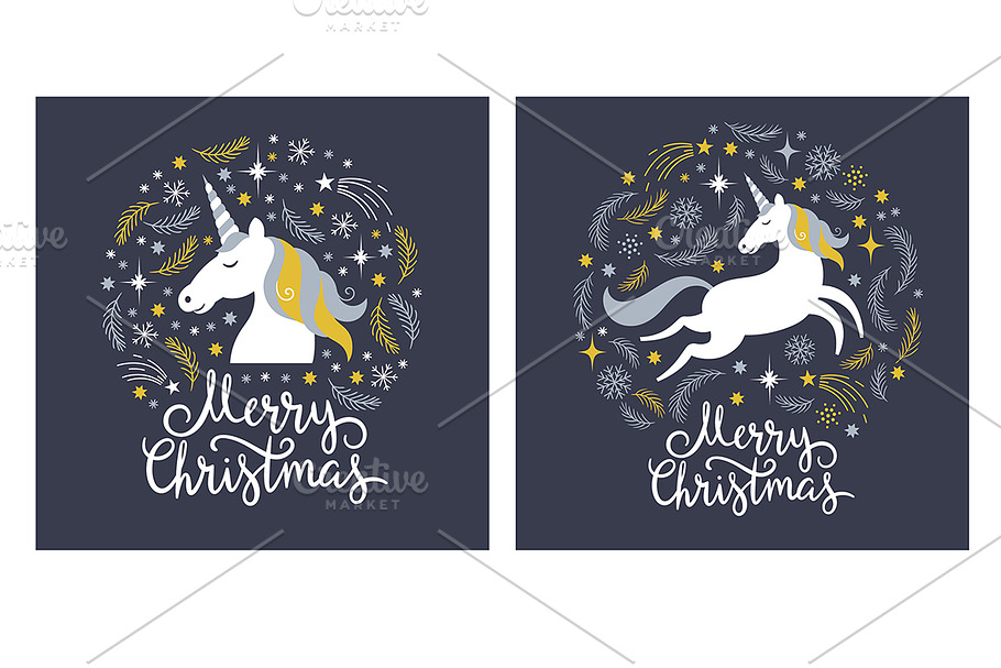 Christmas Unicorn in Illustrations - product preview 8