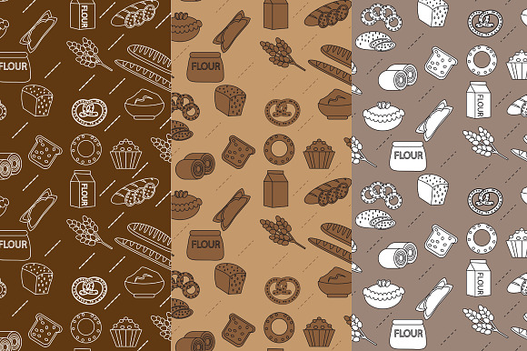 Big set of bakery + bonus in Illustrations - product preview 4