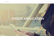 Evolve  - Mobile App Landing Page