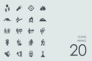 Hiking icons
