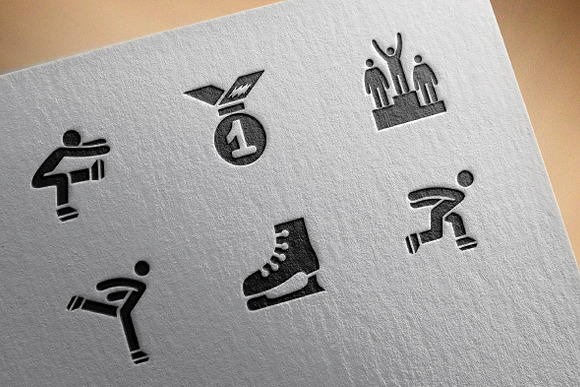 Figure skating icons in Graphics - product preview 3
