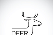 Vector of a deer design.