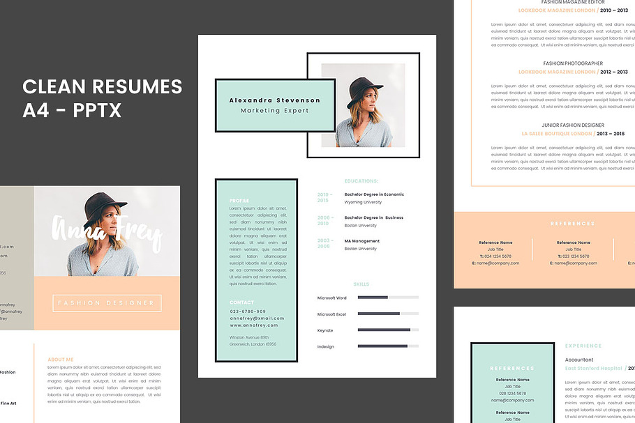 Resume 1.0 - A4 Powerpoint Format in Resume Templates - product preview 8