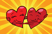 Eternal love red hearts Valentines