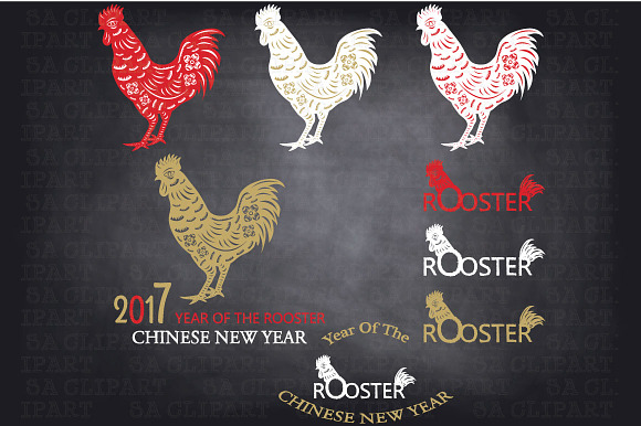 2017 New Year Of The Rooster  in Illustrations - product preview 2