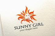 Fire Hair Sunny Girl Logo