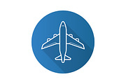 Plane icon. Vector