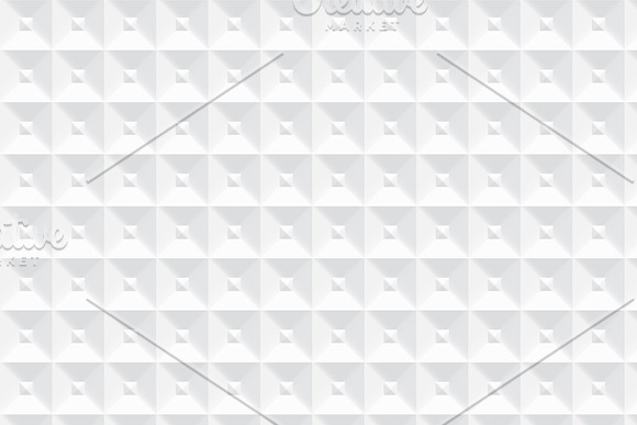 Geometric white 3d seamless textures in Textures - product preview 4