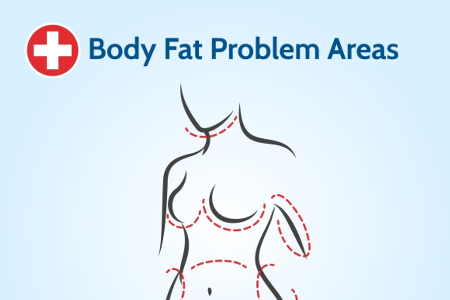 Female body fat problem areas in Graphics - product preview 8