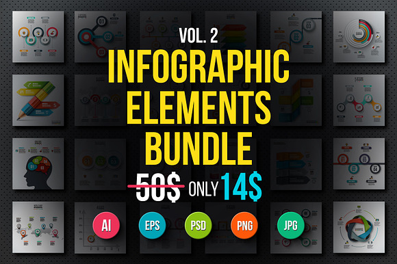 Infographic elements bundle v.02 in Presentation Templates - product preview 8