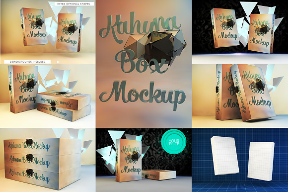 Box Mockup Kit in Product Mockups - product preview 4