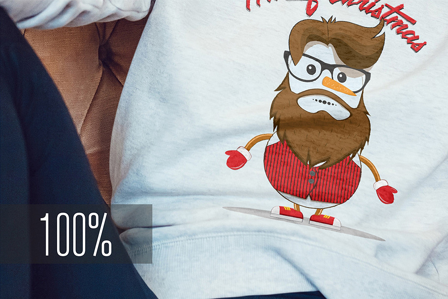Christmas Sweatshirt Mock-Up in Product Mockups - product preview 8