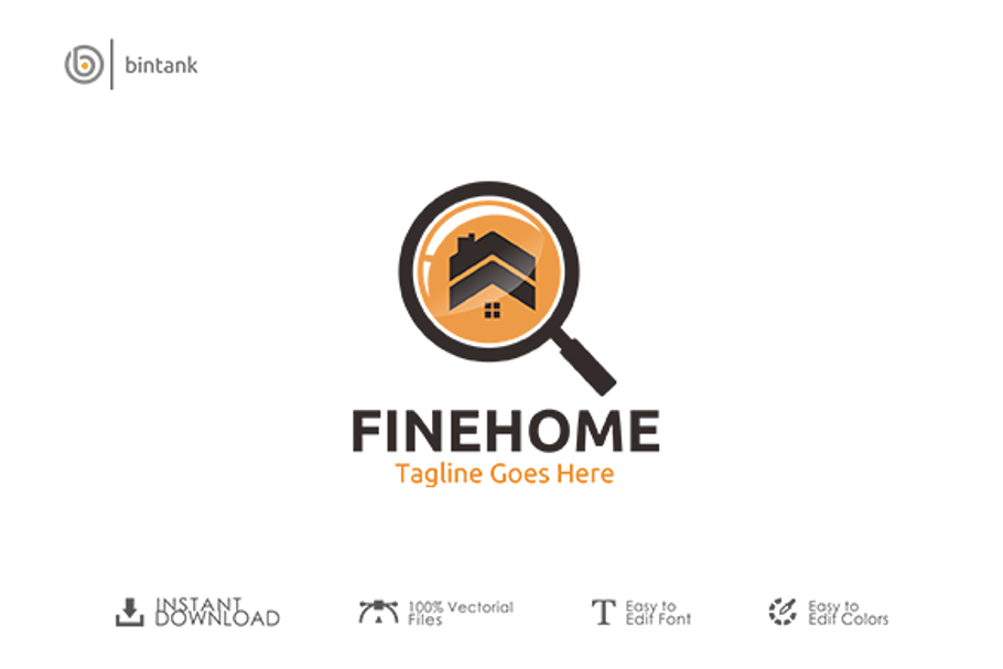 Fine Home Logo in Logo Templates - product preview 8