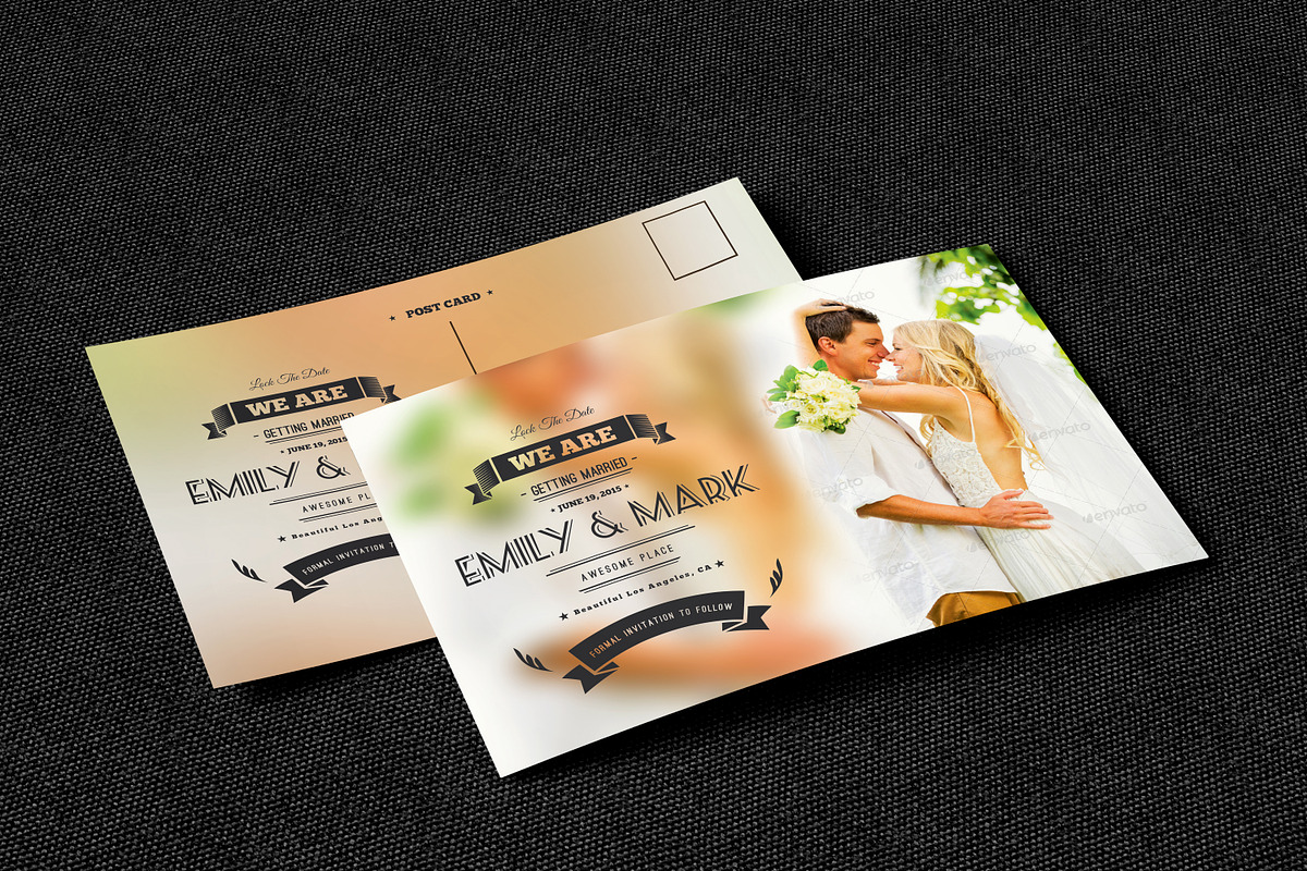 Wedding Postcard in Graphics - product preview 8