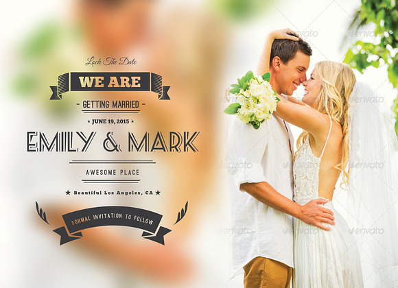 Wedding Postcard in Graphics - product preview 6