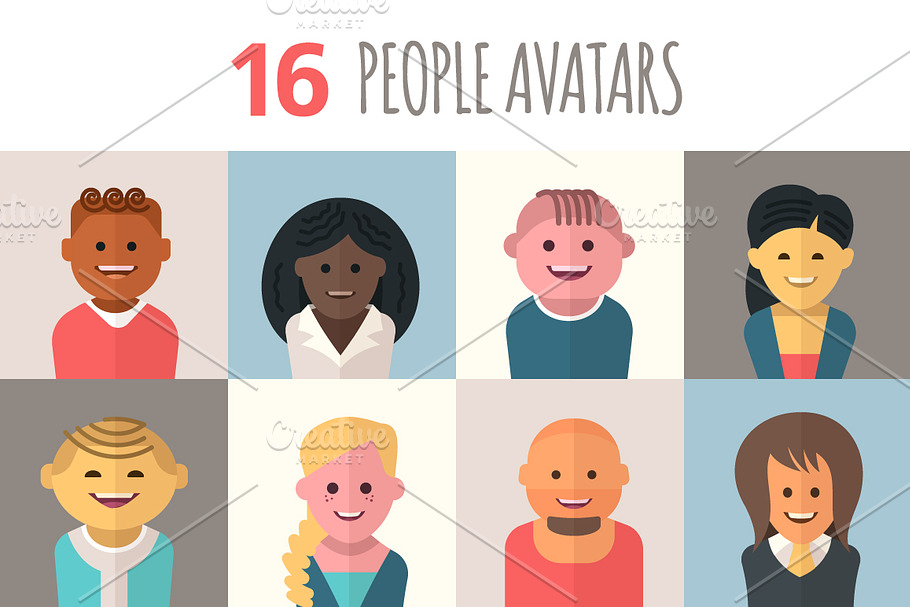 People Avatars in People Icons - product preview 8