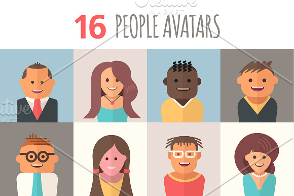 People Avatars in People Icons - product preview 1