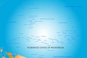 map of micronesia island