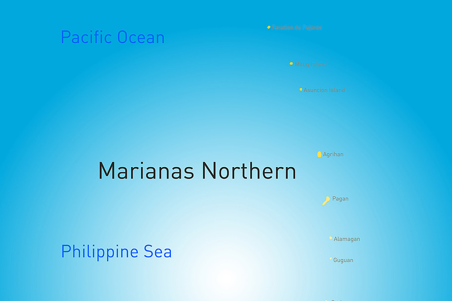 northern mariana islands map in Illustrations - product preview 8